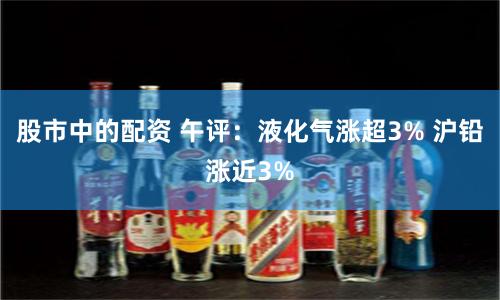 股市中的配资 午评：液化气涨超3% 沪铅涨近3%