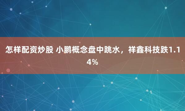 怎样配资炒股 小鹏概念盘中跳水，祥鑫科技跌1.14%
