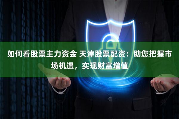 如何看股票主力资金 天津股票配资：助您把握市场机遇，实现财富增值